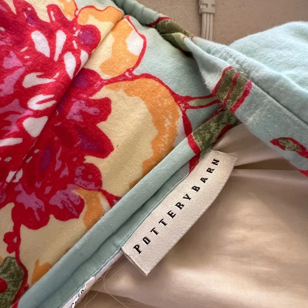 Pottery Barn Floral Euro Pillow Cover (only cover)